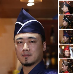 Gorro de Chef japonés para restaurante de Sushi, gorro de Chef de cocina para hombres y mujeres, gorro de trabajo para camarero de casa de vino a prueba de polvo para cocina de Hotel