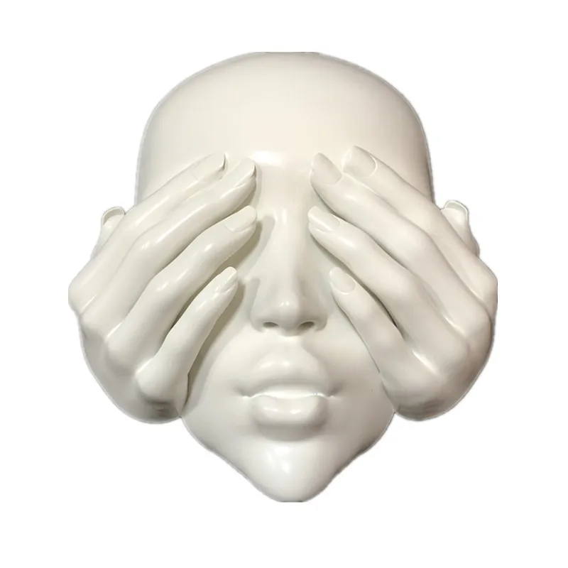 Opening decoration FRP dummy mask 3D sculpture model personalized custom wall hanging decoration