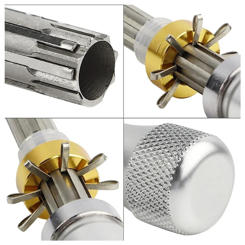 Home Repair Tubular Set Tool Kit User 3 Piece Hook Puller/O-Ring Hand Hook,Wrench Adjustable Pick-AA26
