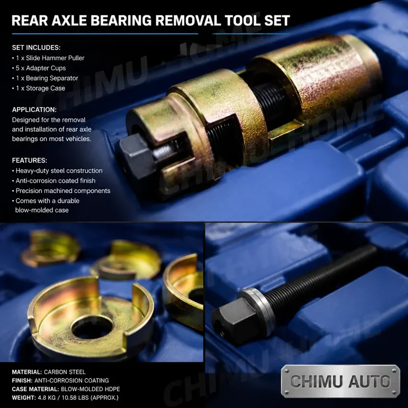 【CHIMU AUTO】Reinforced Iron Sleeve Tool Bushing Extractor Installer Kit for Suspension Control Arm Repair