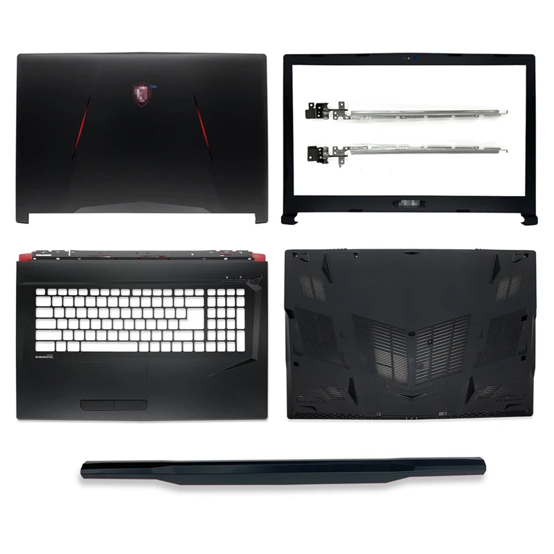 

NEW For MSI GL73 8RC/8RD(MS-17C6)/GL73 8RE/GL73 7RD Series LCD Back Cover/Front Bezel/Hinges/Palmrest/Bottom Case Plastic 17.3