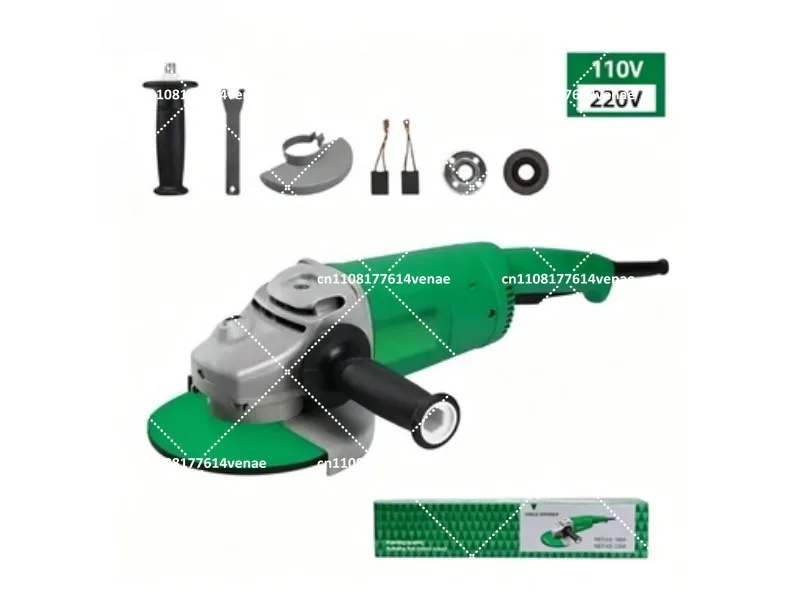 1 Large Angle Grinder 110V 180A Heavy Duty Power Tool for Home Improvement Construction Cutting Grinding
