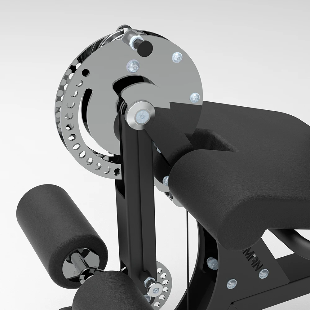 Deluxe Professional Weight Bench Featuring Unique Leg Developer Attachment for Effective Lower Limb Training Strength Building