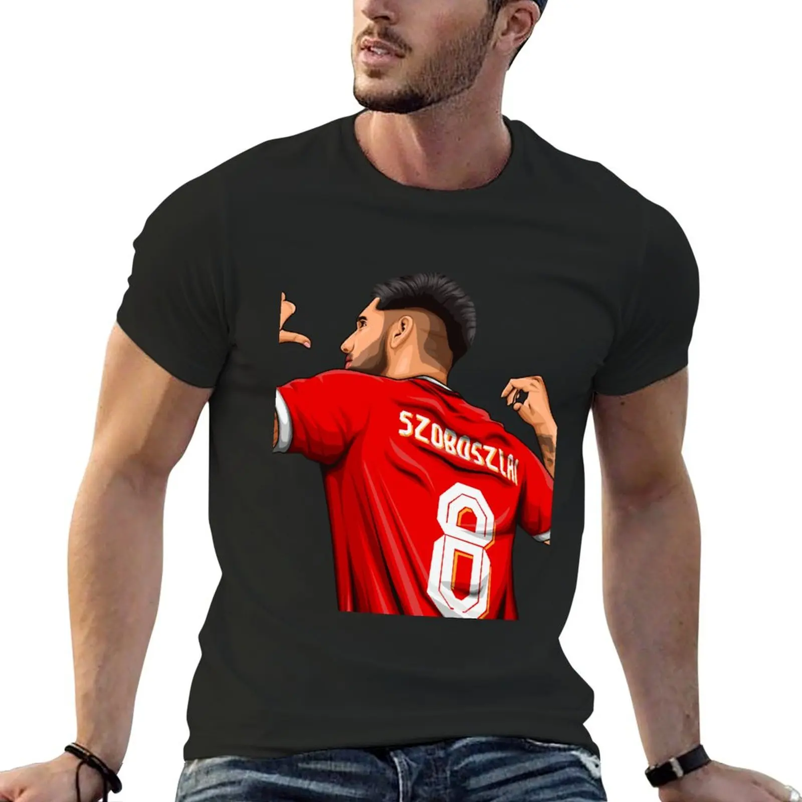 Dominik Szoboszlai T-Shirt summer clothes baggy shirts anime figures man t shirt luxury clothes men