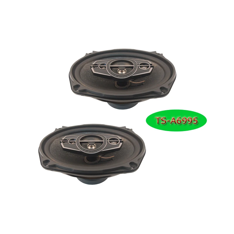 2pcs/Lot 6x9 Coaxial Car Speaker 4 Way With Bass Tweeter Audio  Automotive Car HiFi Speaker Full Range Rubber Edge Speakers