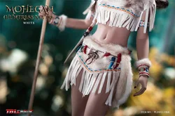 1/6 TBLeague PL2022-196A Mohegan Female Hunters White Version Upper Tops with Fur Waist Belt Fit 12
