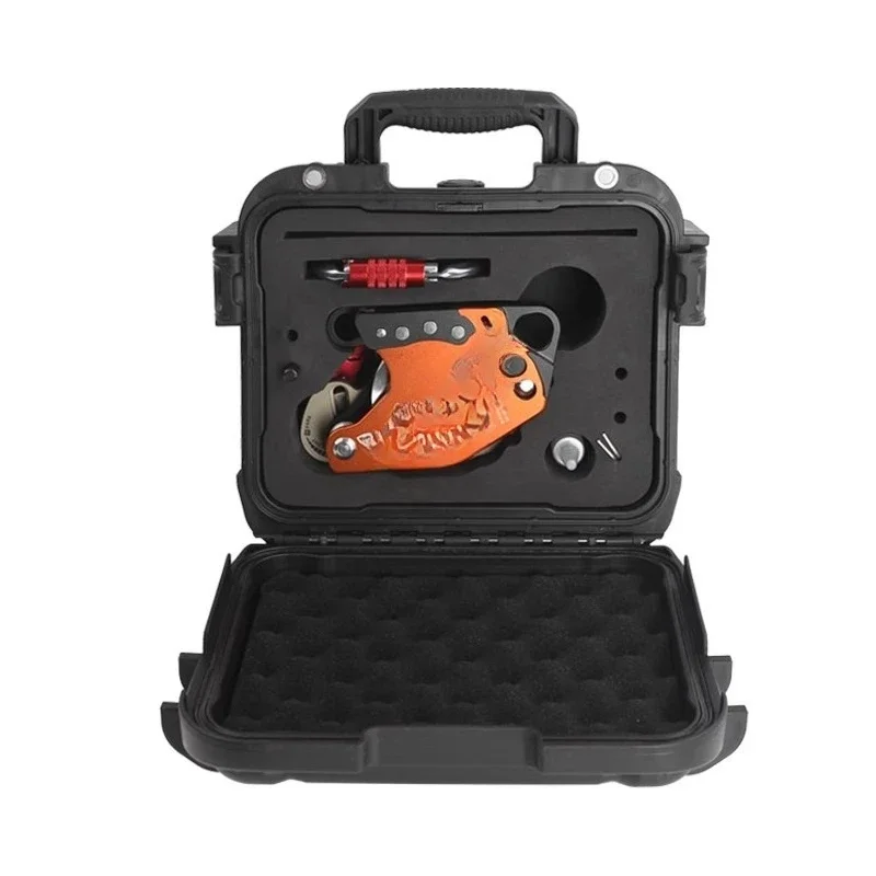 Electric lift high-altitude work, equipped with rock climbing electric descender, slow descender fast descending rope climbing