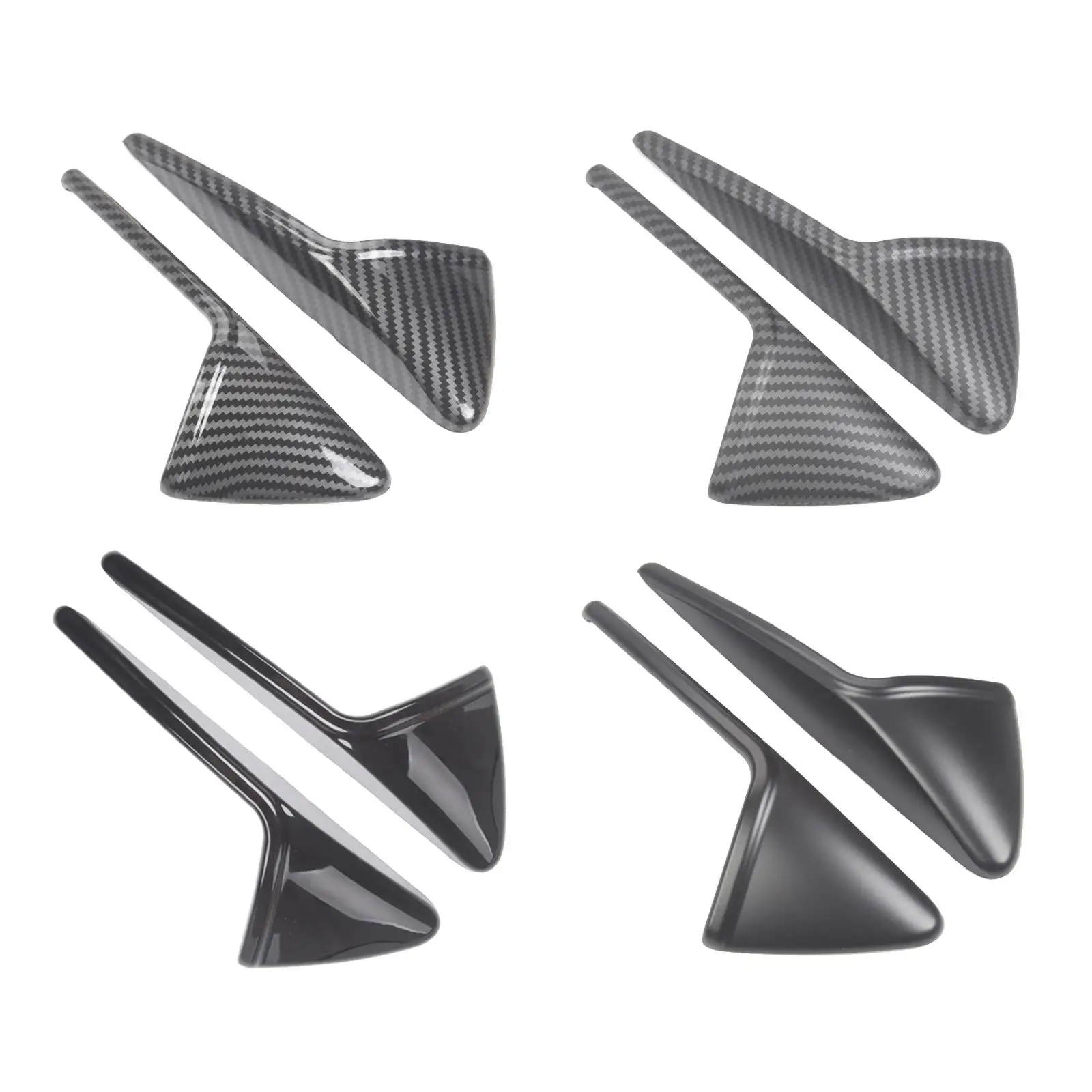 1 Pair Side Camera Protection Cover Fit for Tesla Model 3 2021 Ornaments ABS Car Accessories