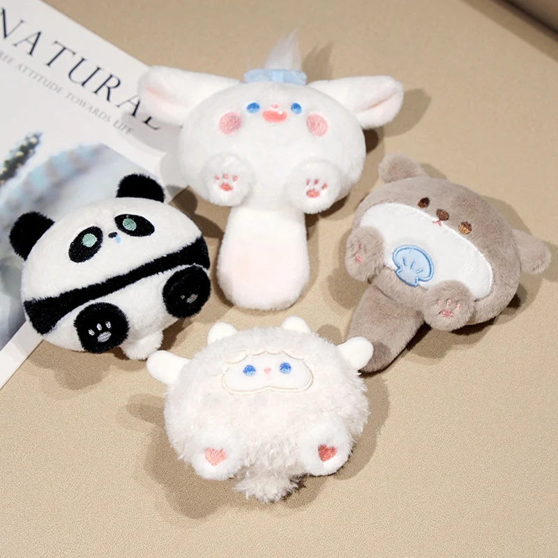 Kawaii แกะ Plush กระเป๋าเป้สะพายหลังจี้อะนิเมะ Panda ของเล่นการ์ตูนตุ๊กตาสัตว์ตุ๊กตากระเป๋าจี้ Key chain Xmas ของขวัญวันเกิด