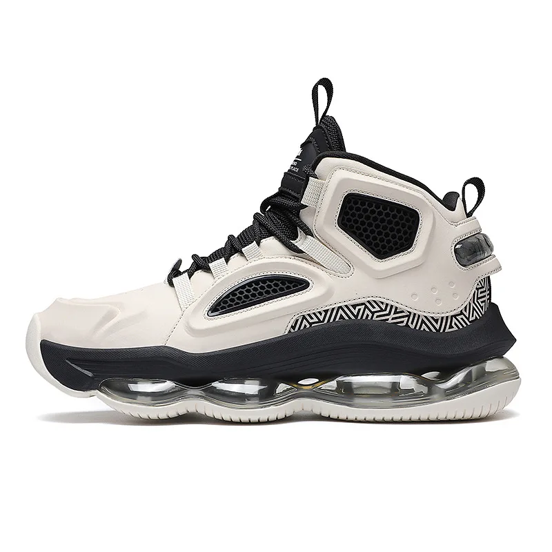 Lynjacye Mid Cut Super Air Cushioning Basketball Shoes Men Women Anti-Slip Wear-Resistant Soles Running Sports Shoes