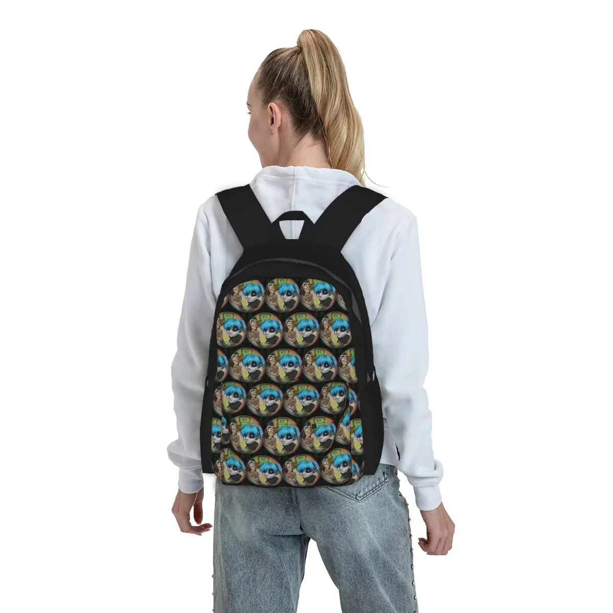 

Game Sally Face Terror Adventure Backpack Student BookBag Kids School Bag Computer Shoulder Bags for Men Women
