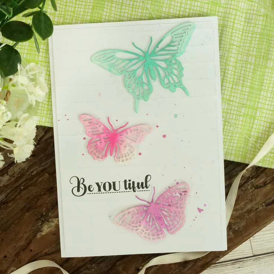 Fluttering Butterflies Metal Cutting Dies for DIY Scrapbook Album Paper Card Decoration Crafts Embossing 