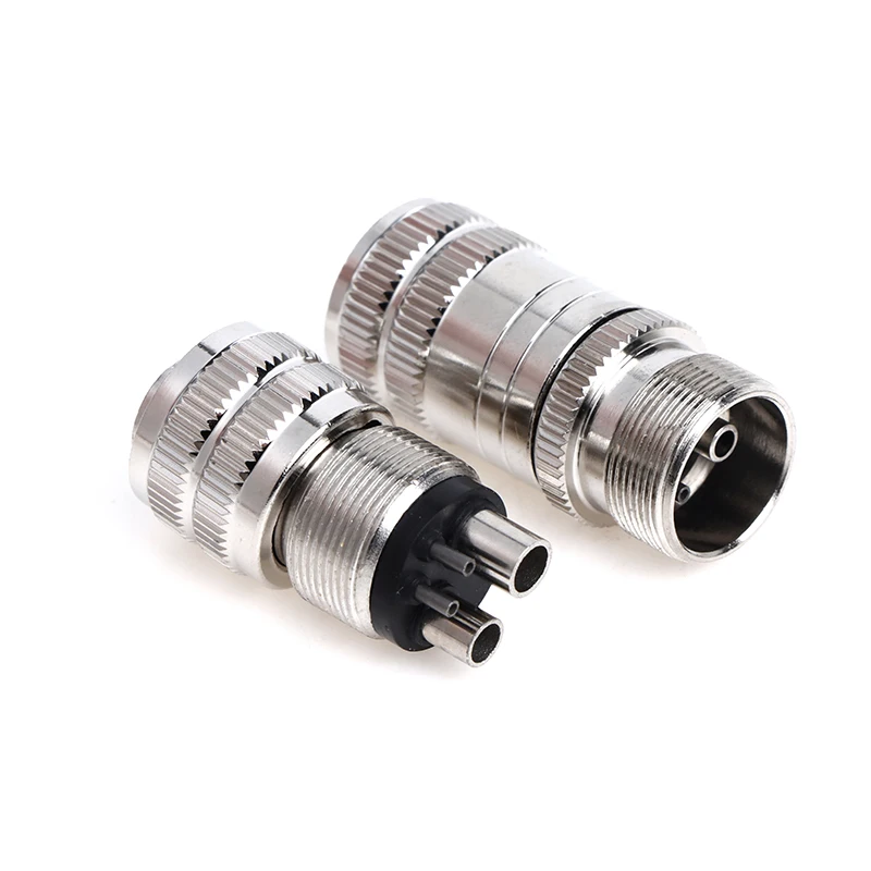 1PC Dental Turbine Handpiece Adapter 4 Holes 2 Holes Changer Connector For High Speed Handpiece Spare Parts Tool Tubing Hose