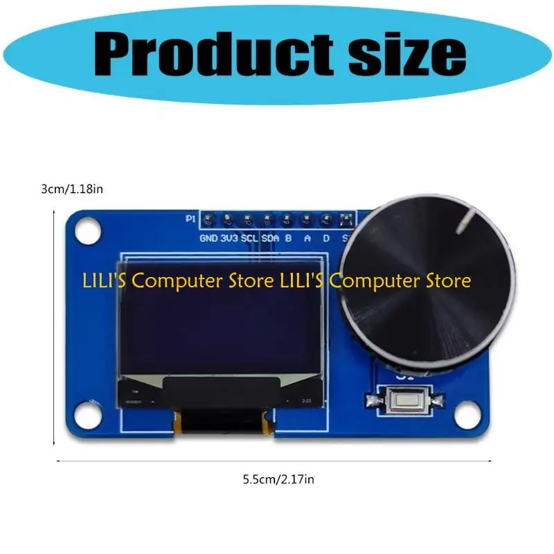 A52B معالج دوّار مزدوج الزر EC11، مكون عرض كثيف، اتصال IIC