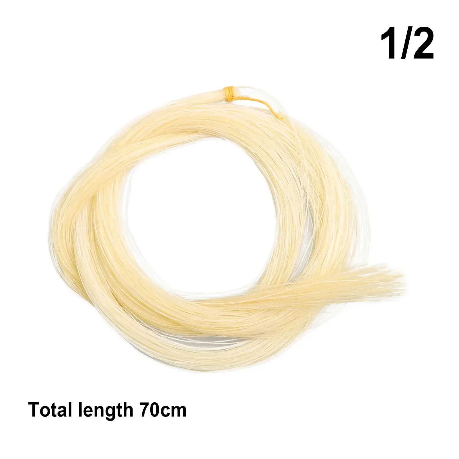 

Violin Bow Hair Horsehair White Natural Horsehair Bow Hair Horse Tail For 4/4 3/4 1/2 1/4 1/8 Violin Replace Accessories