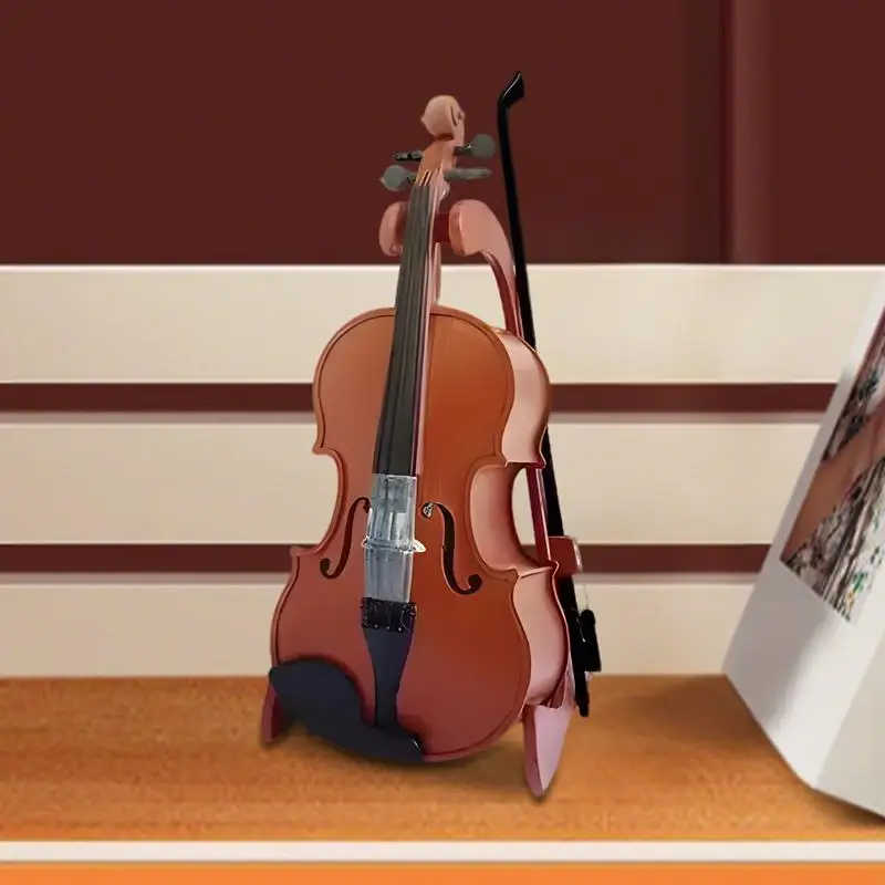 Mini violon, décoration de maison, Instrument de musique, jouet réaliste, modèle de décoration de bureau pour bureau, chevet, bibliothèque, affichage