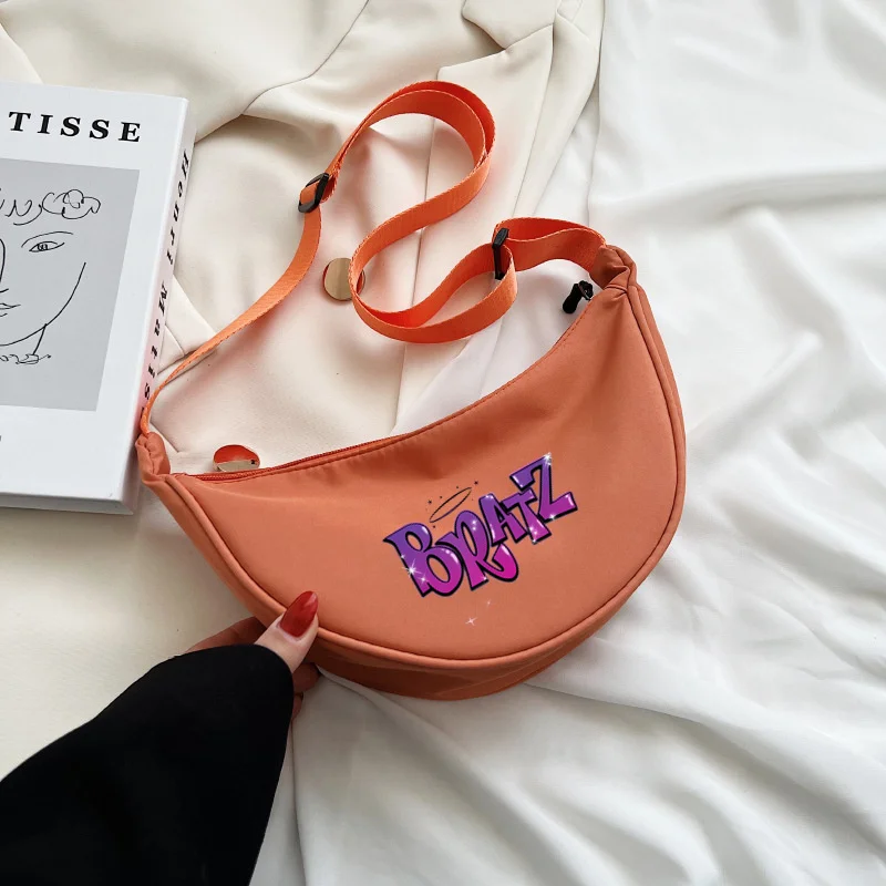 Bratzs Cartoon Girls Handbag Women Shoulder Bags Leather PU Crossbody Bag for Women Bag Female Anime Crossbody Fashion Purse Bag