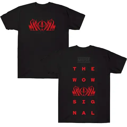 Muse The Wow! Signal Album Graphic T-shirts MUSE Band T Shirts Top Harajuku  Short Sleeve Men and Women Print Streetwear Unisex