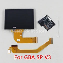 3sets OEM New For Nintend GBA SP V3.0 High Brightness Laminated Display Screen Kits IPS LCD Screen Kits For Nintend GBA SP 3.0