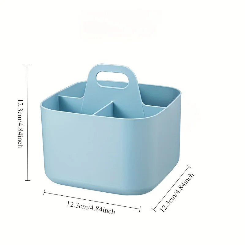 صندوق تخزين مكتبي مكون من 3 أقسام - لتخزين القرطاسية وفرش المكياج - مناسب للاستخدام المنزلي والمكتبي