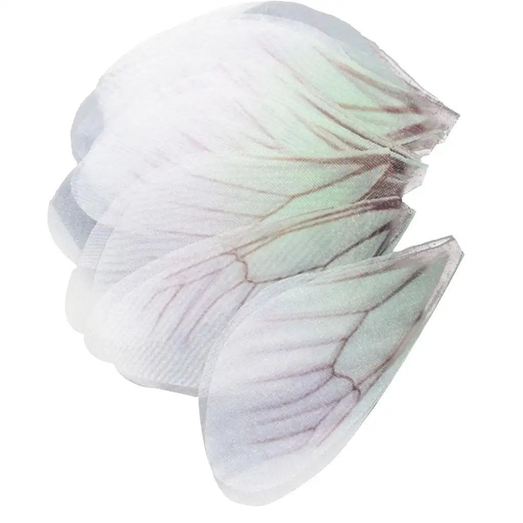 10 Pieces Cloth Fashion Dragonfly Butterfly Wing Charms for Women Earrings Pendant Jewelry Making DIY