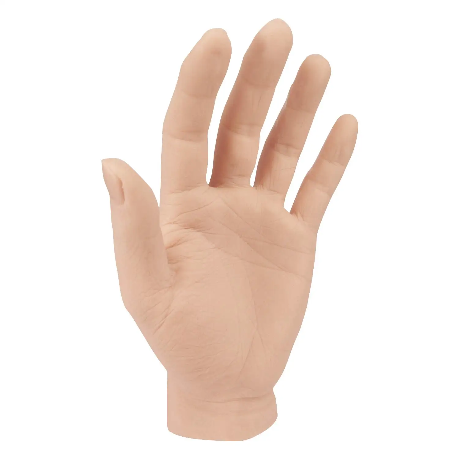 Medarchitect Silicone Fake Hand Man Left Hand Life Sized Fake Skin Soft Elastic Durable for Tattoo Practitioners Educate Display