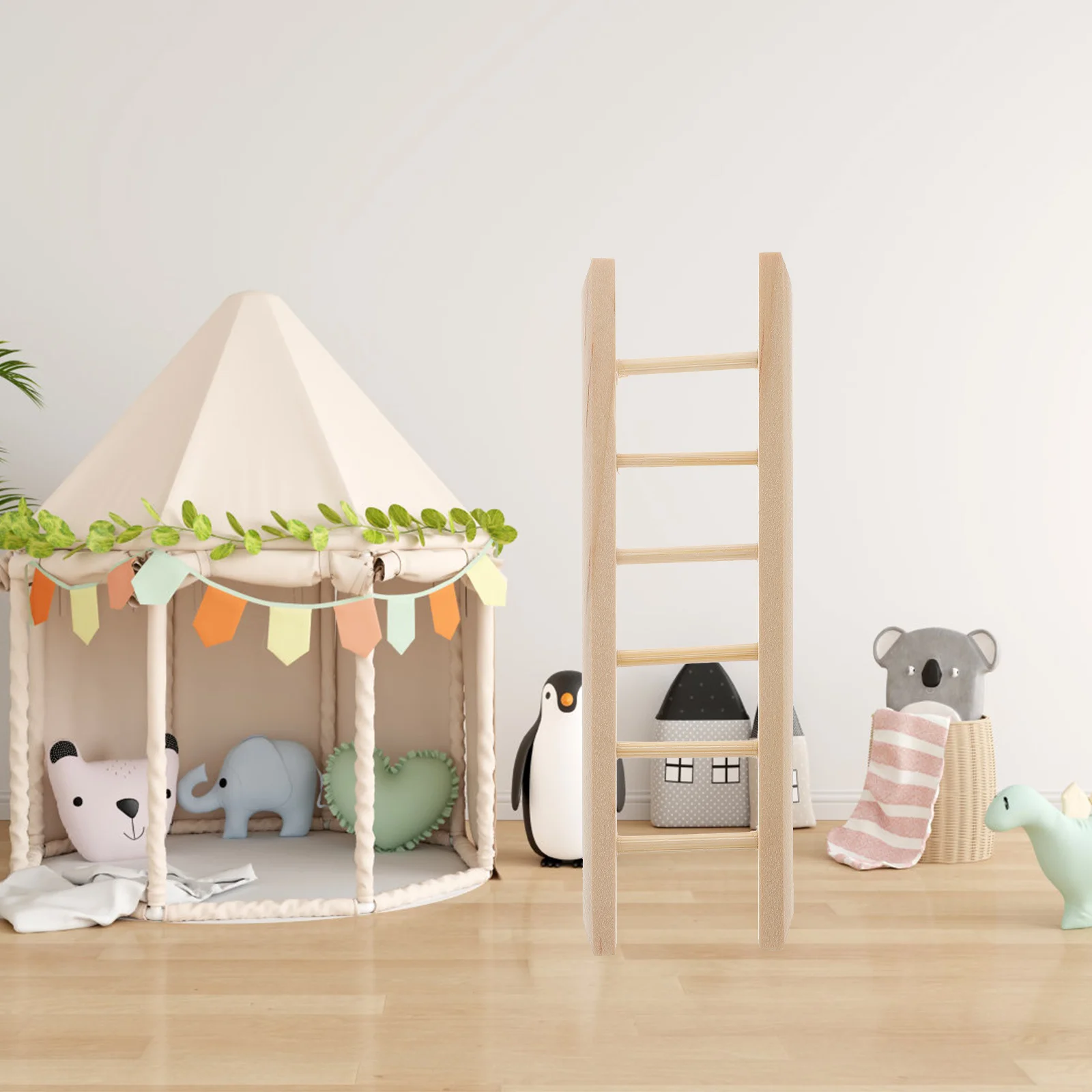 Mini Échelle en Bois, Modèle Hamster, Jouets, Meubles, Courses, Maison, Décor Miniature, Marche, 2 Pièces