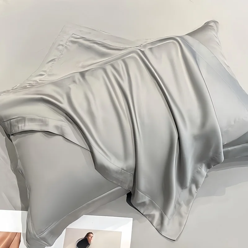 

23 Momme, 2 шт., 100% шелковая наволочка Mluberry для волос и кожи, двухсторонняя наволочка из натурального шелка, индивидуальный заказный король короля