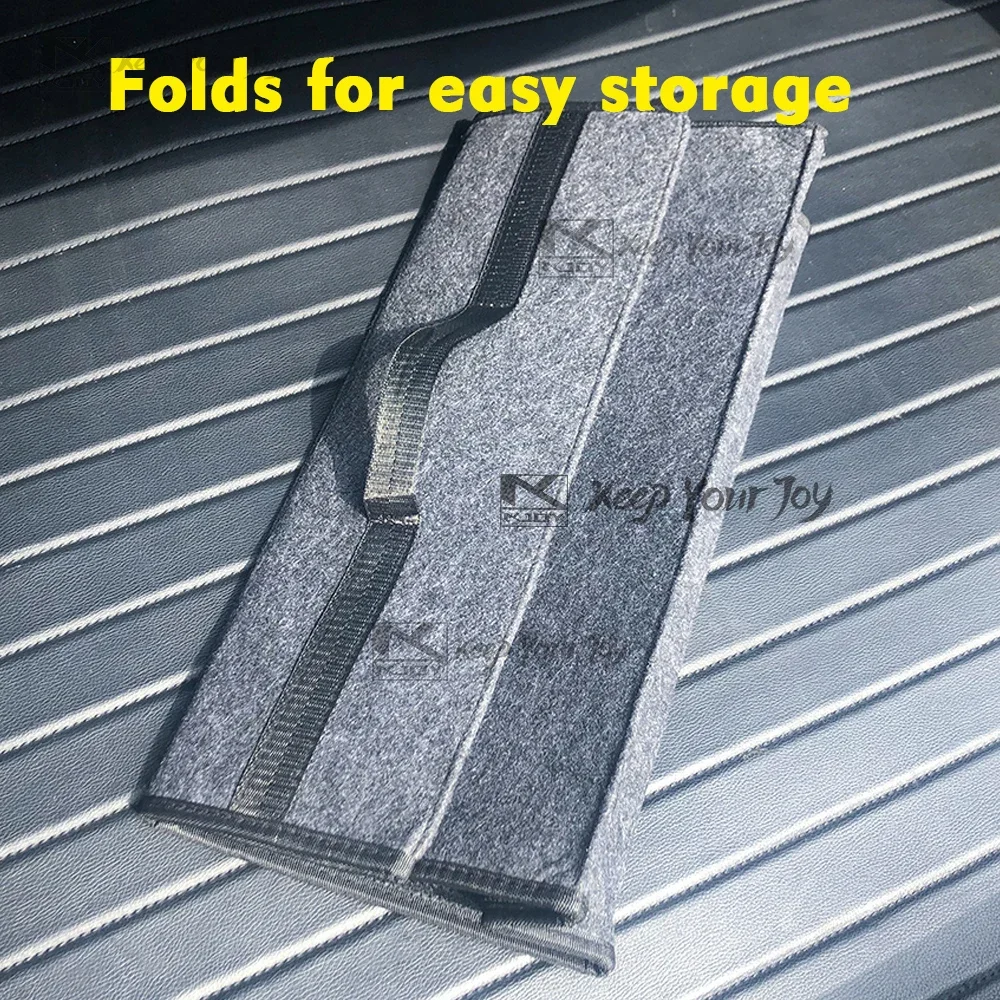 Upgraded with Add Net Bag Large Anti Slip Compartment Boot Storage Tool Car Storage Bag Car Trunk Felt Storage Box Accessories