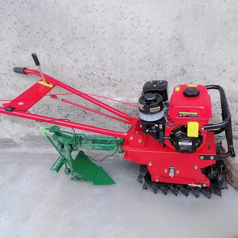 

Multifunctional Chain Track Micro Tillage Machine Rotary Tiller Agricultural Household Diesel Plowing Cultivator