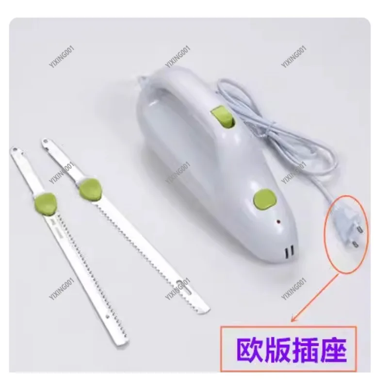 

-200 Electric Double Knife Cutter - 110W 220V Stainless Steel for Frozen Meat Bread Ham Cutting