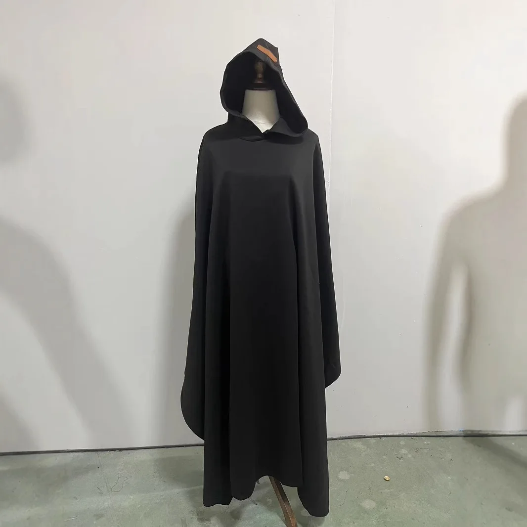 2025 Autumn and Winter Loose Hooded Button Down Woolen Loose Cloak Top for Women