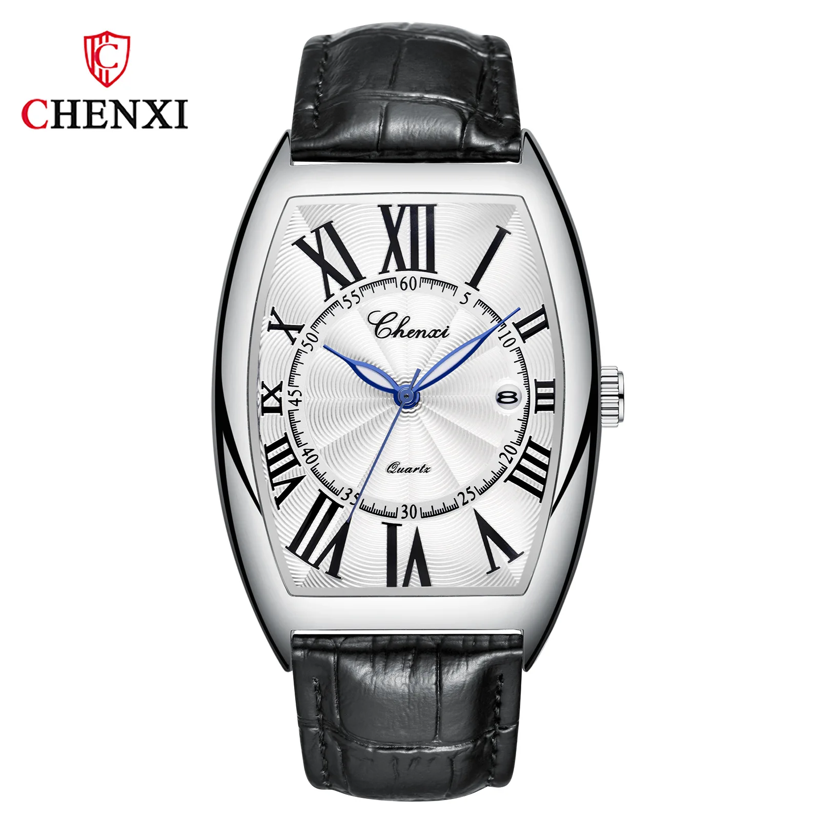 CHENXI Men's Luminous Leather Strap Quartz Watch, Gift Clock