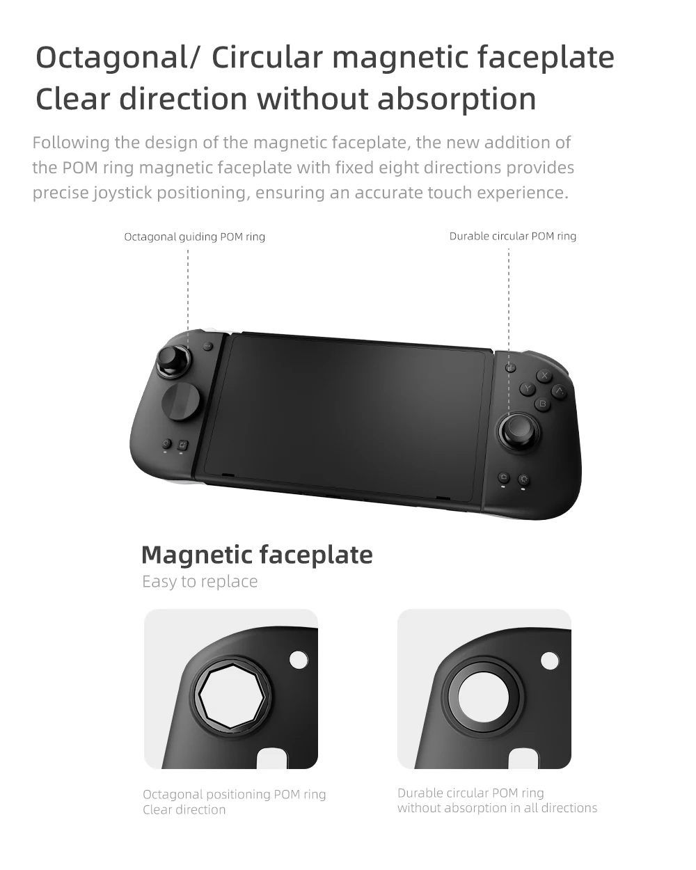 MOBAPAD Gamepad M6/M6 HD Gemini 2 Spielcontroller, Joypad mit Hall-Joystick Links-Rechts-Griffkonsole für Switch NS OLED – Detail 18