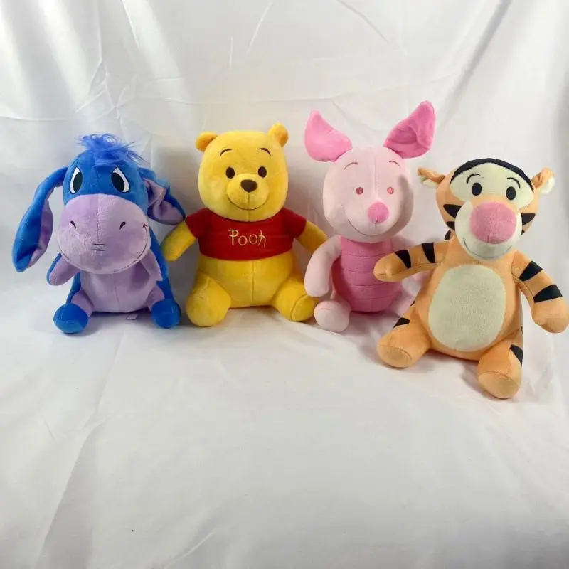 Cute Cartoon Animal Plush Dolls, Winnie The Pooh, Eeyore, Tigger, Piglet, Plush Pendant Decorations, Kids Toys, Birthday Gifts