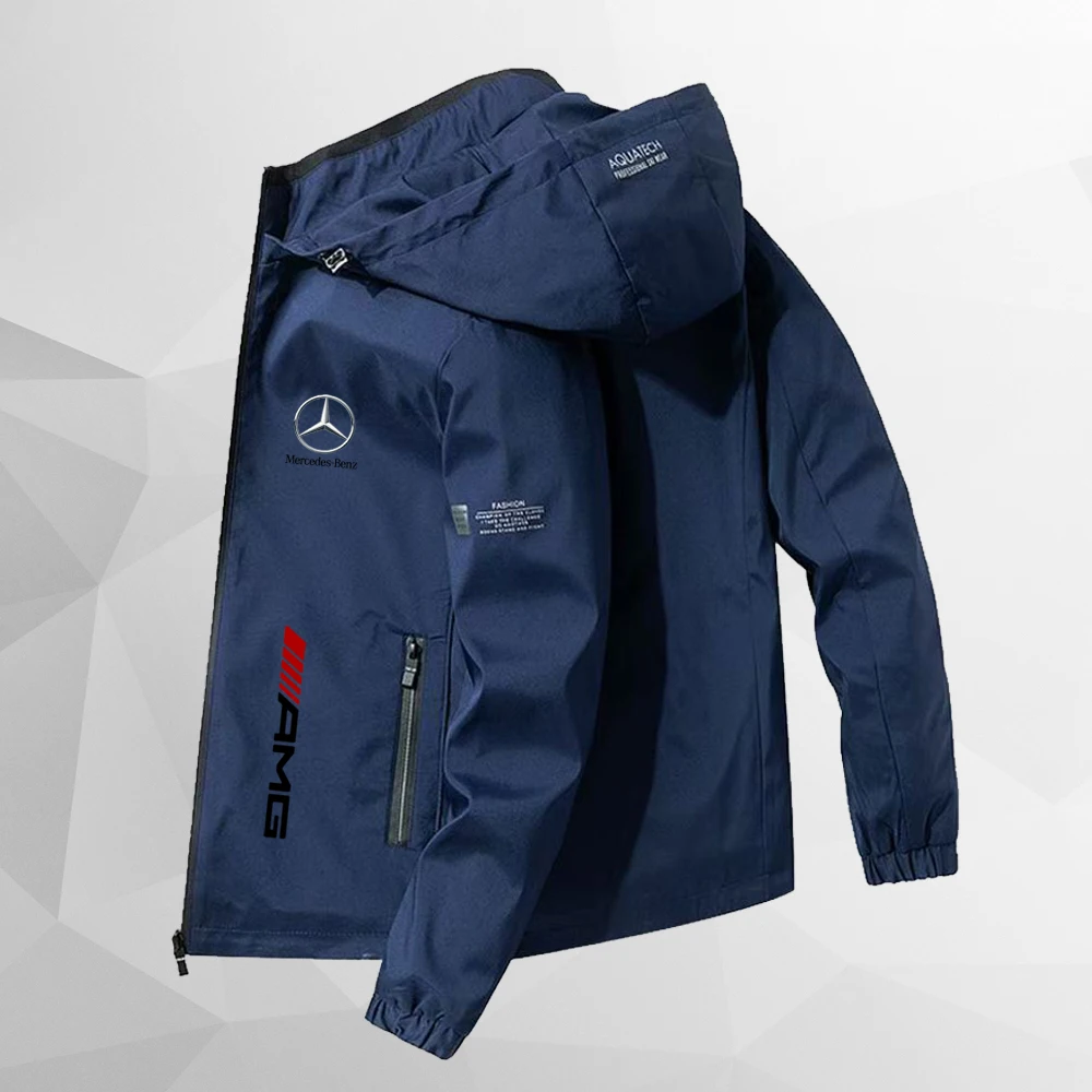 Chaquetas de negocios casuales para hombres y mujeres, chaquetas simples y de moda, Mercedes Benz, Otoño e Invierno