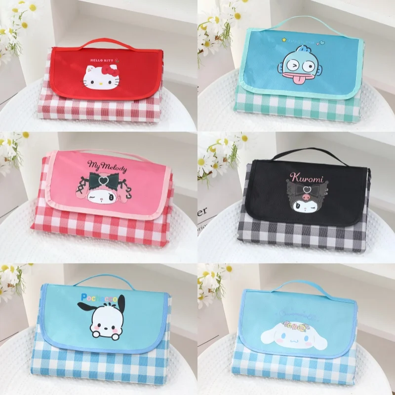 

Cute Hello Kitty Outdoor Camping Mat Cartoon Anime Thick Beach Picnic Portable Foldable Waterproof Moisture proof Wholesale