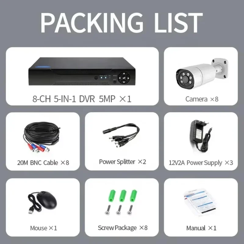 Kit de sistemas CCTV POE con cable tipo bala para exteriores, 8mp, 8 canales, 4mp, Ip, Poe, cámara de vídeo inteligente para el hogar, conjunto de cámaras de seguridad, sistema de vigilancia