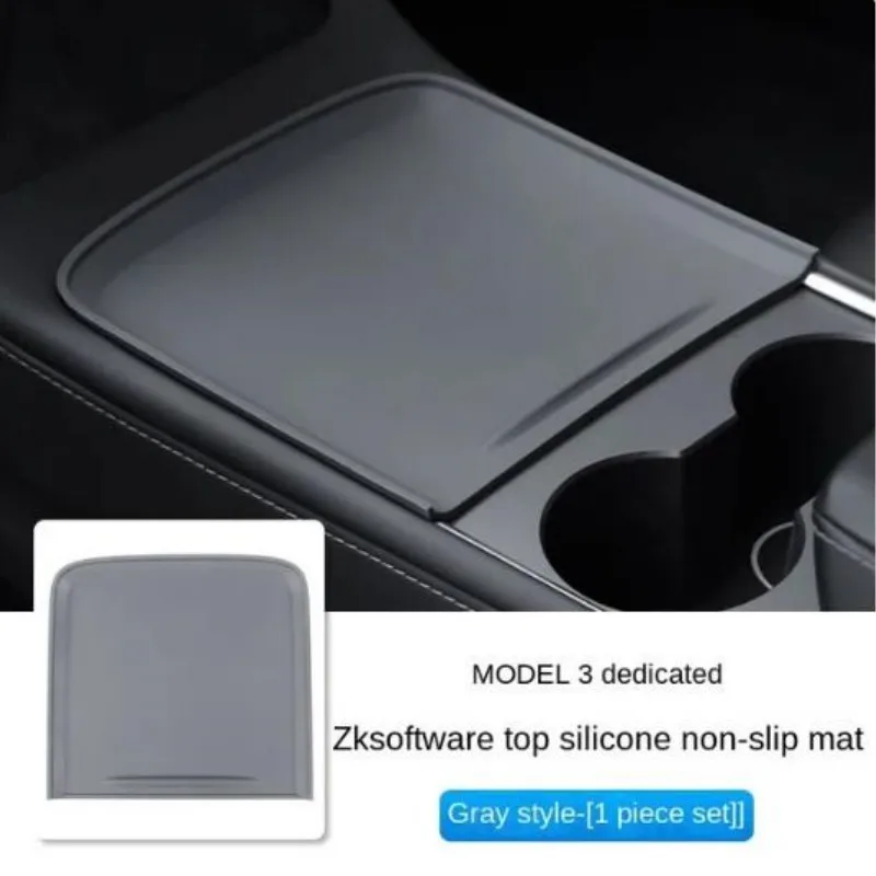 

For To Tesla Model Y Central Control Silicone Anti-slip Pad Y Modified Accessories Central Control Protection Film Accesorios