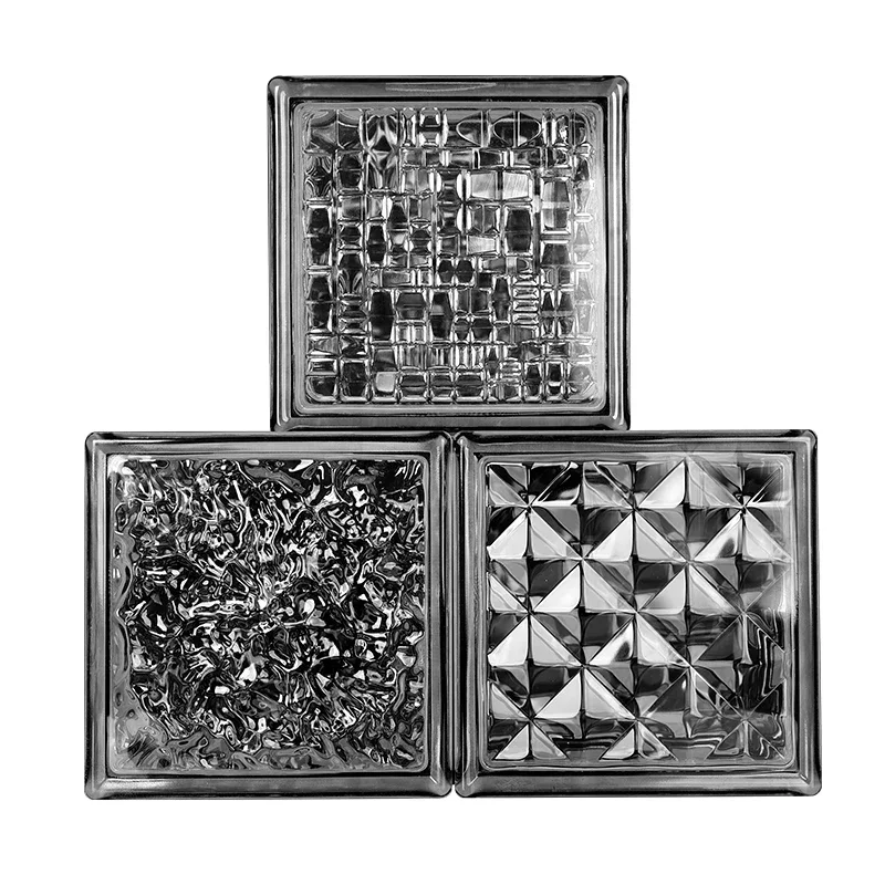 

Glass brick Crystal brick Partition wall Transparent square bathroom screen Ultra white