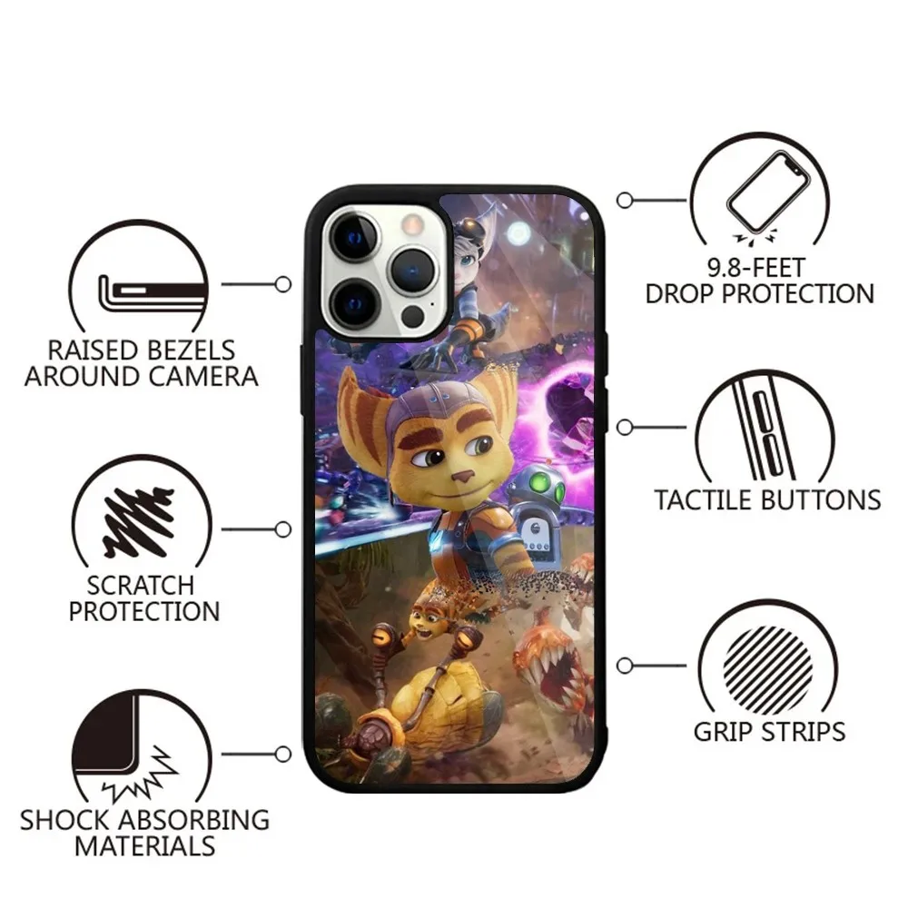 Ratchet Clank PS5  Phone Case Strong Magnetic For IPhone 15,14,13,Pro,Max,Plus,11,12,Mini For Magsafe Wireless Charging