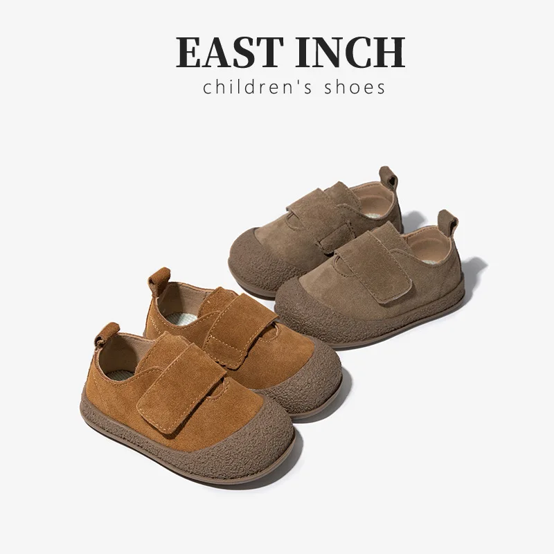 

Leather British Retro Small Leather Shoes Spring and Autumn 2024 New Male and Female Baby Soft Soles Performance Toddler Shoes