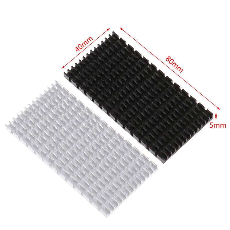 Aluminum Heatsink Panel Heat Sink CPU Power IC Chip Cooler Radiator 80*40*5mm