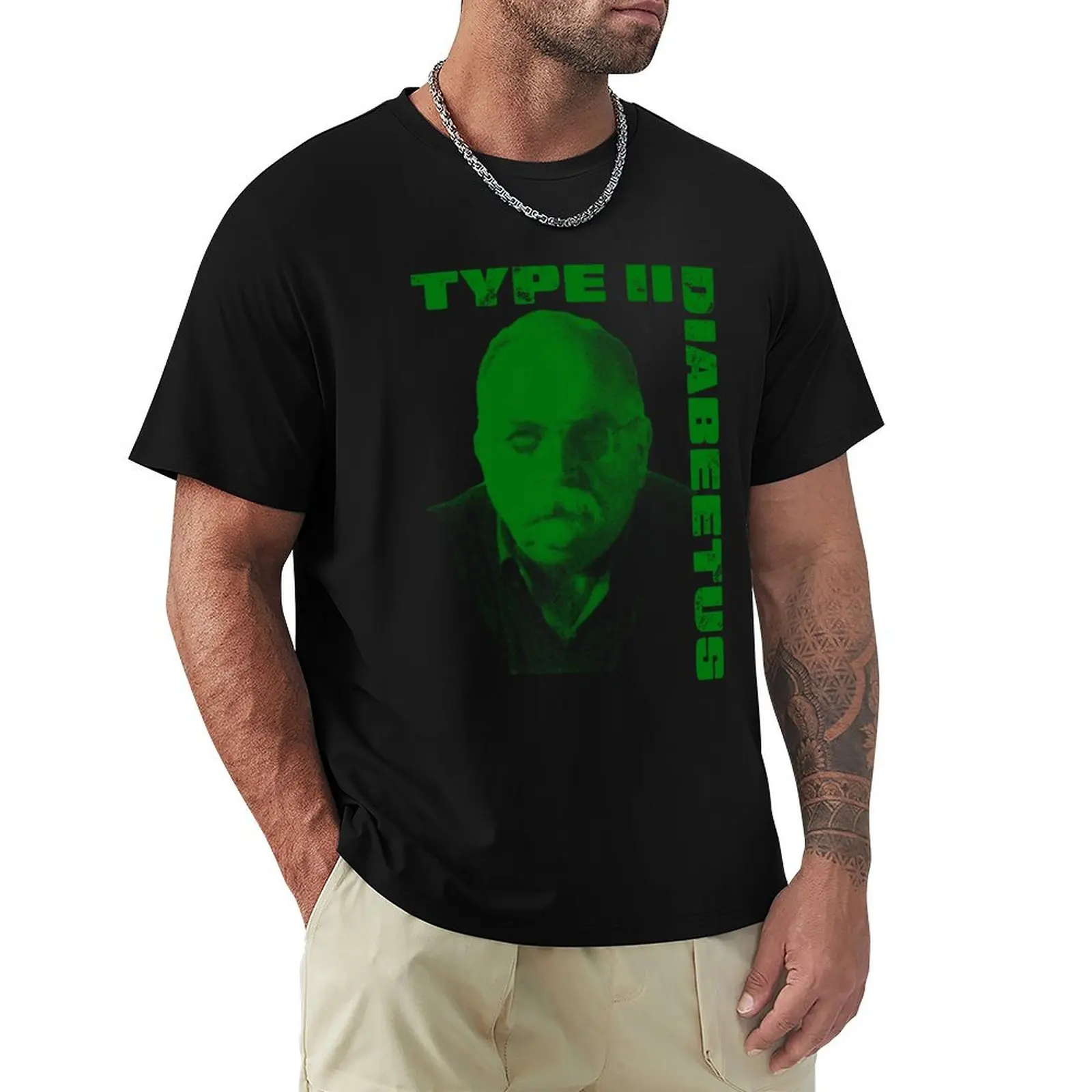 

Vintage Retro Musician Type O Diabeetus T-Shirt oversized shirts graphic tee Anime t-shirt men clothings