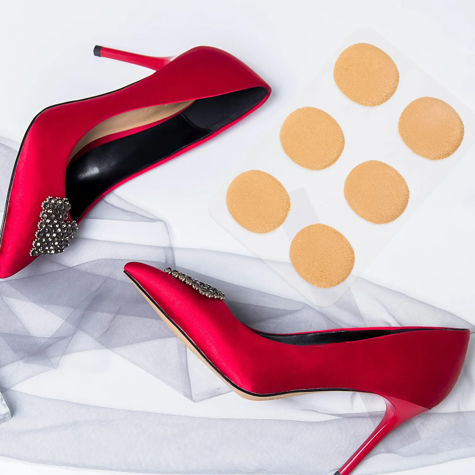 

6Pcs Heel Pads for Shoes Comfortable Soft Nonslip Heel Cushion Inserts Breathable Shock Absorption for Men Women Boots Sneakers