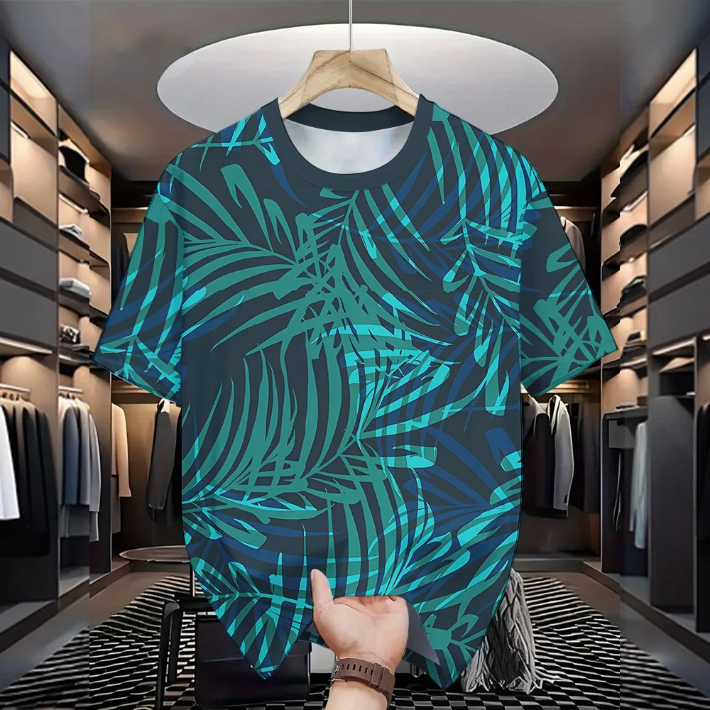 

Casual 3D printed breathable and comfortable adult short sleeved T-shirt for men