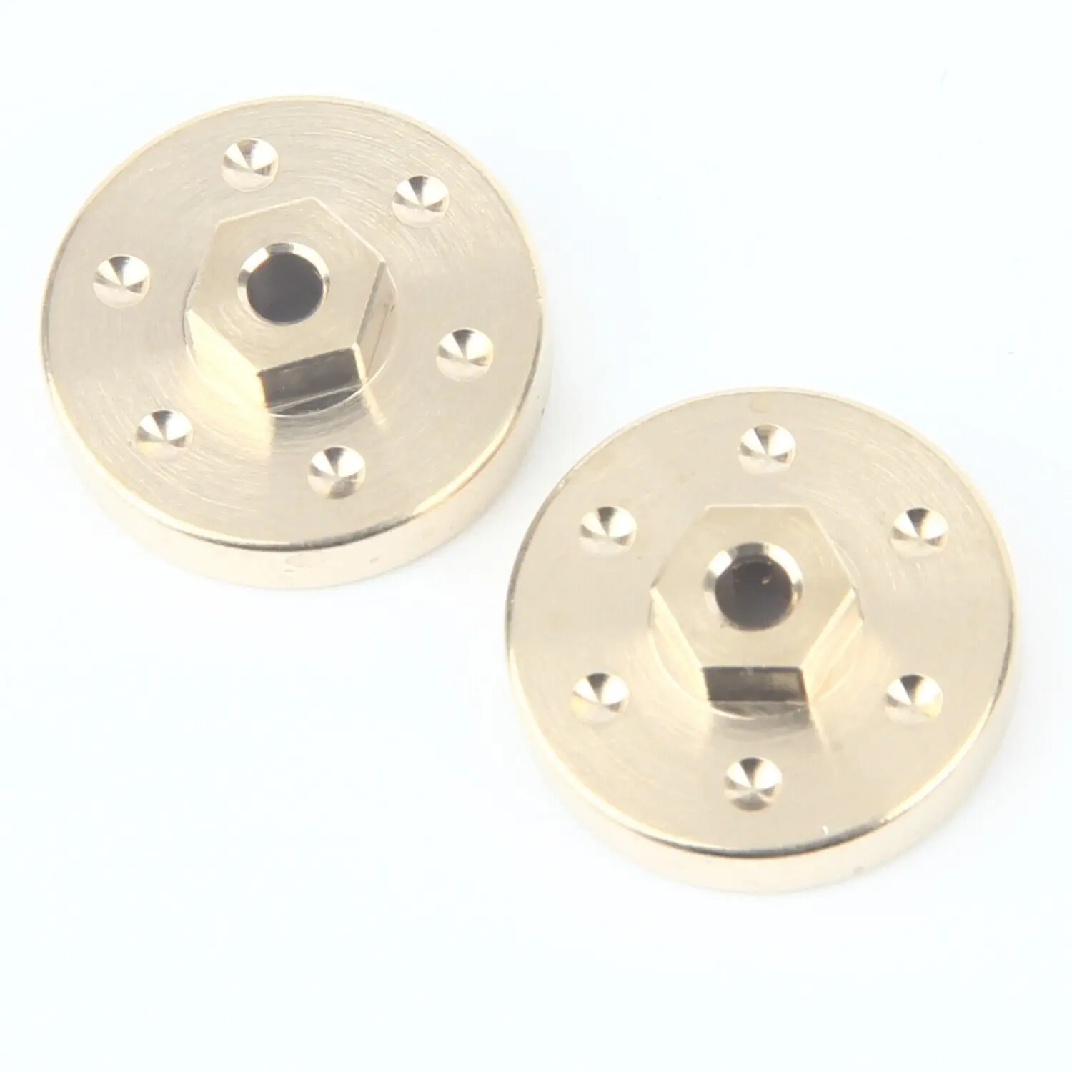 

LCX 1/24 RC Crawler Brass Axle Counter Weight Wheel Hex 6.4g/pcs for Axial SCX24 AX24 Upgrades Parts Accessories