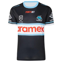 New Hot Sold Signed 2025 Cronulla Sharks NRL Rugby League Jersey - Proof COA - 26 Autographs Kids Adult Quick Drying T-Shirt Top