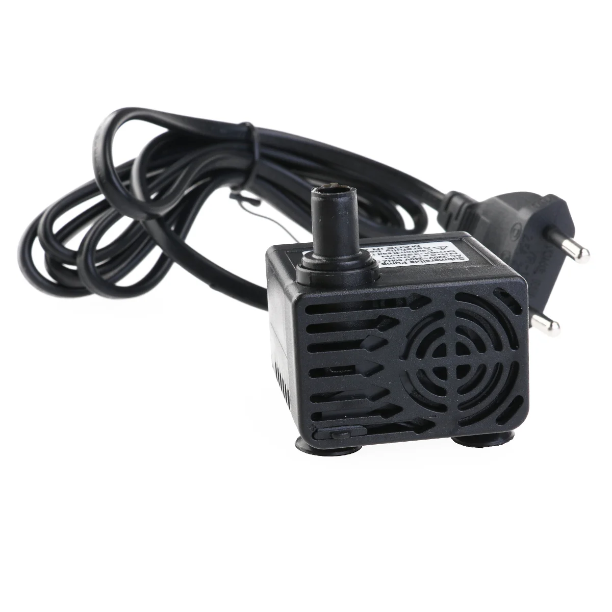 

320L/H 5W 220V Submersible Water Pump For Aquarium Fish Tank Pond Black Adjustable Flow Suction Cups Eu Plug Cord 115Cm