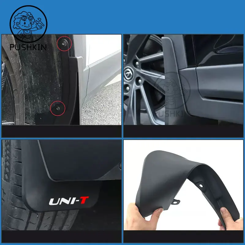 Mudflaps Mud Flaps Splash Guards Mudguards Front Rear Fender Protector For Changan UNI-T UNIT 2023 2024 Mudflaps Splash Guards